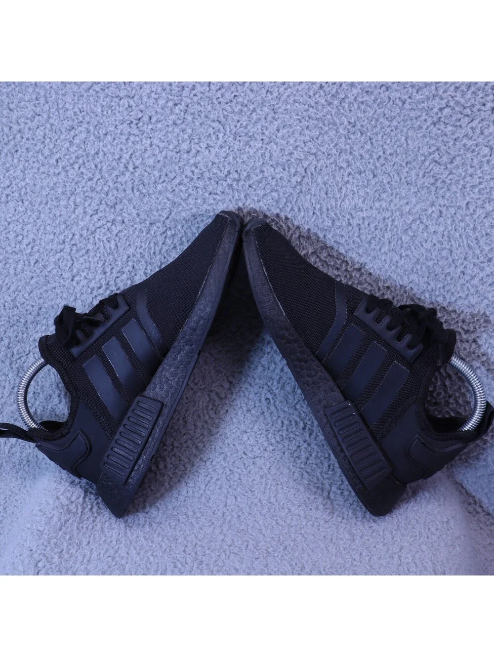 Adidas Womens 7 NMD_R1 Shoes Sneaker Black Boost